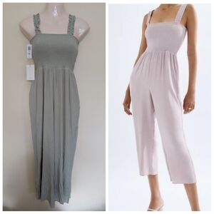 Aritzia Wilfred Chianti Jumpsuit XS Silver Sage Green